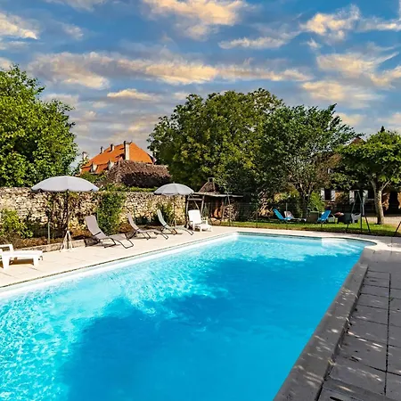 Vakantiehuis Maison En Pierre Piscine Clim Varennes (Red Perigord)