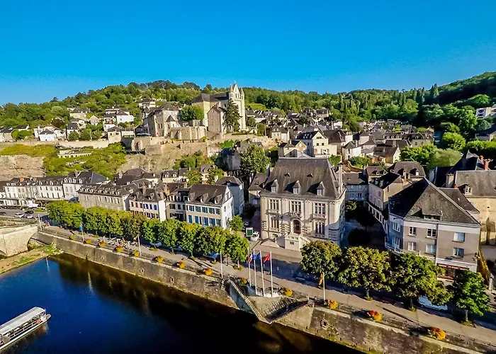 Maison En Pierre Piscine Clim Tatil Evi Varennes (Red Perigord)